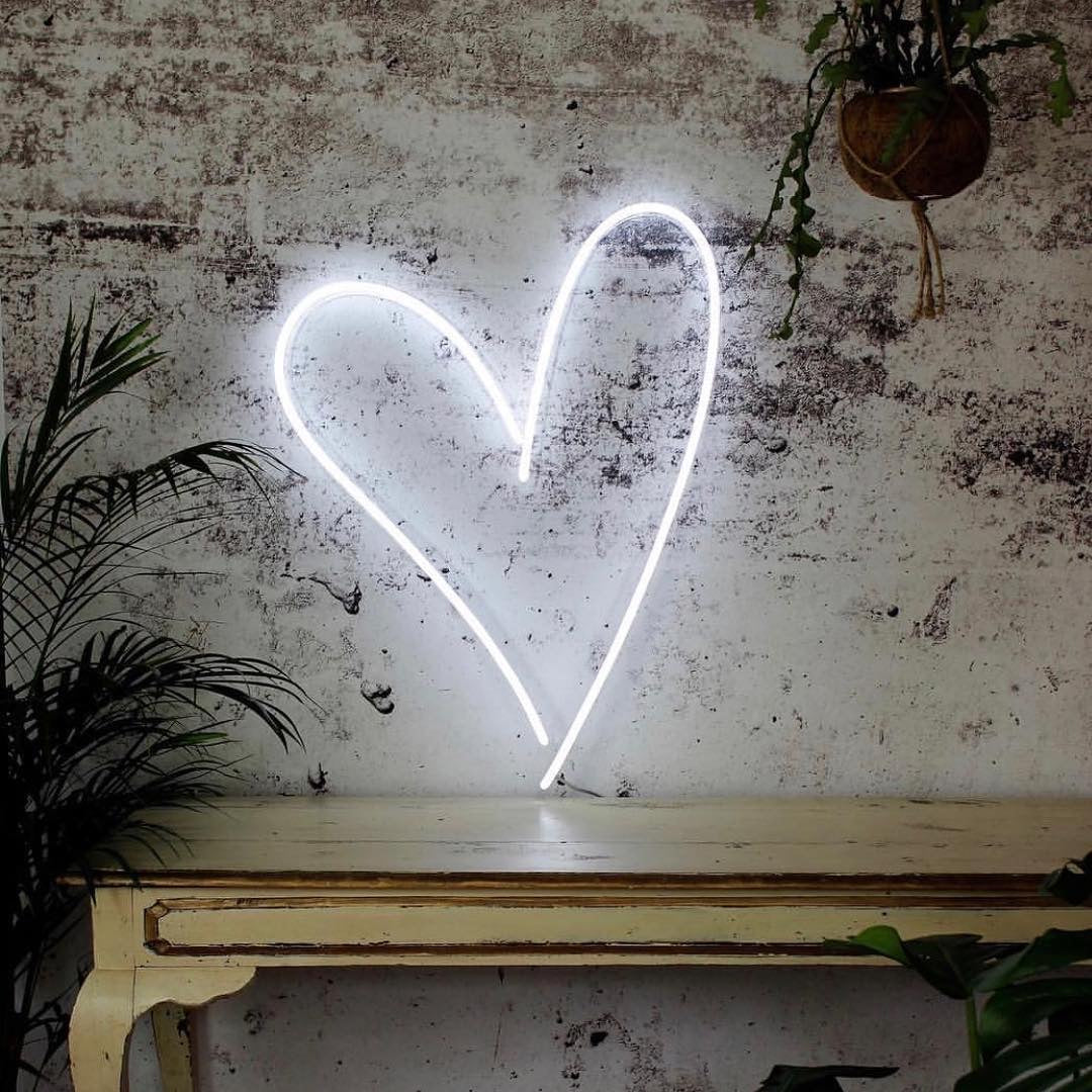 Heart on sale wall light